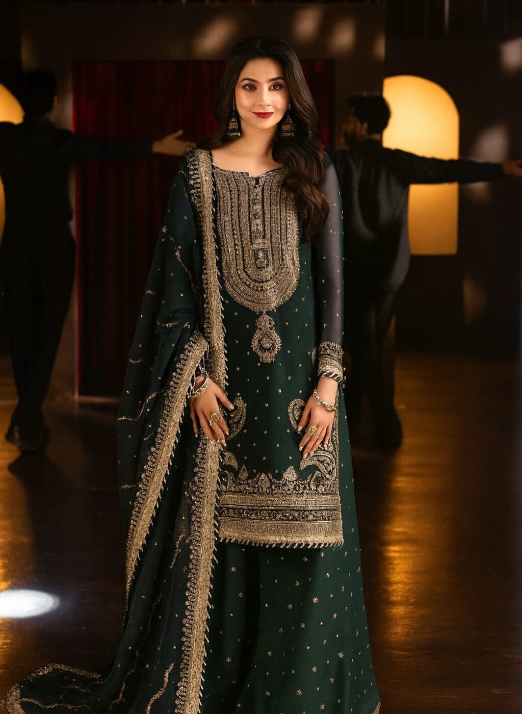 Chiffon & MALAI with GHARARA main image